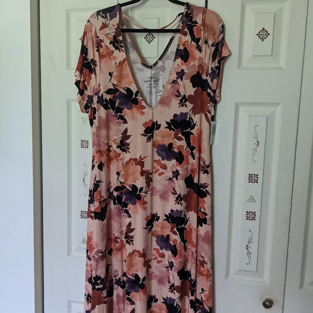 Torrid Floral Skater Dress NEW